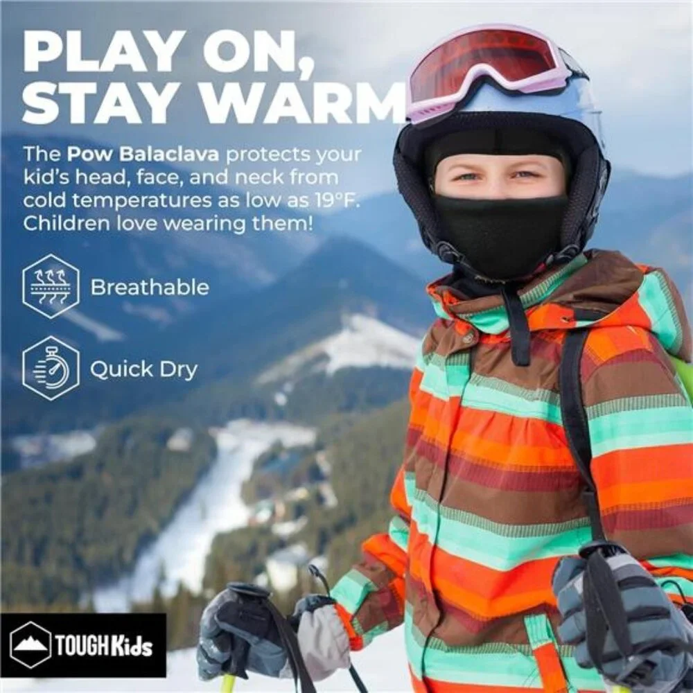Tough Headwear Kids Balaclava Ski Mask - Kids Ski Neck Gaiter & Toddler Fleece